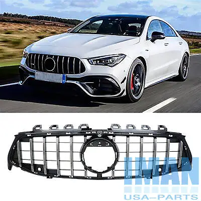 Chrome Black GT Panamericana Grille Grill For Mercedes W118 CLA200 CLA250 2020- • $85.99