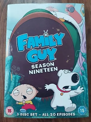 Family Guy Season 19 (3 DVD 2019) With Sleeve All 20 Episodes Sku45 • £6.99