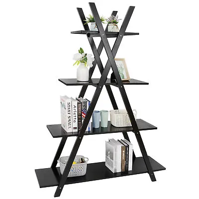 Convenience 4 Tier Concepts Oxford  A  Frame Bookshelf In Espresso Black Indoor • $57.58