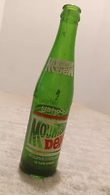 Vintage MOUNTAIN DEW ~ YA-HOOO! ~ 10oz Yahoo Green Glass Soda Bottle  • $7.49