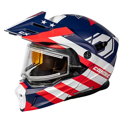 Castle X CX950 V2 General Electric Snowmobile Helmet Matte Red/White/Blue M-3XL • $394.99