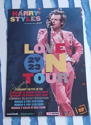 $27.95 • Buy Harry Styles - 2023 Australia Tour - Signed Autographed Laminated Tour Poster