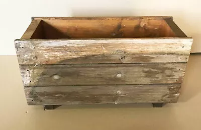 £6.50 • Buy Wooden Garden Planter Trough Container Heavy Duty 60cm 