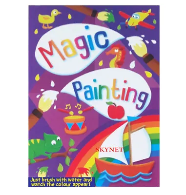 A4 Magic Painting Colouring Book For Girls Children No Mess Just Use Water  • £3.99