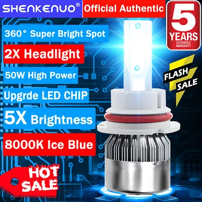 9007 Ice Blue LED Headlight Bulbs Kit For Dodge Ram 1500 2500 03-05 Hi-Low Beam • $17.83
