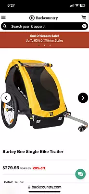 Burley Bee 946203 Bike Trailer Wagon For Kids • $179