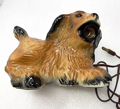 Hankscraft Cocker Spaniel Dog TV Lamp Night Light MCM Kitsch Vintage Brown Black • $26.99