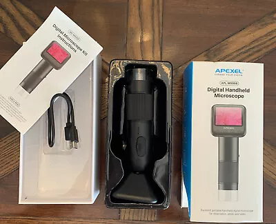 $39.99 • Buy Apexel Rechargeable Portable Handheld Digital Microscope With 2” LCD Screen