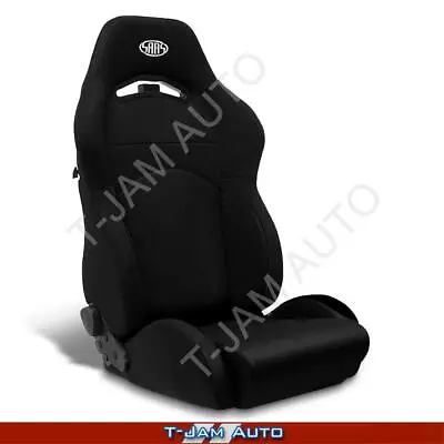 SAAS GT Black / Black Dual Recline Sports Race Seat • $328.45