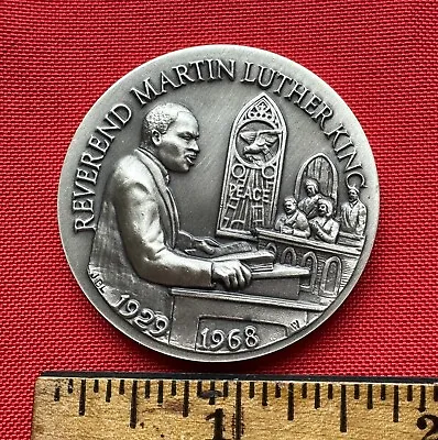 Reverend Martin Luther King: Hero Crusader 4 Rights: Sterling Silver Medal 35 Gr • $149.12