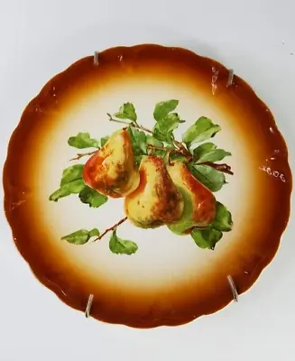 Petrus Regout Maastricht Plate 8  Pear Decorative Holland Transferware Vintage • $24.99