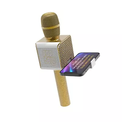 Tzumi Pop Solo Bluetooth Karaoke Microphone Gold Bling. Let The Party Begin. • $18.99
