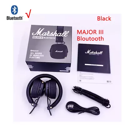 Marshall Major III On The Ear Bluetooth Headphones - Black • $59