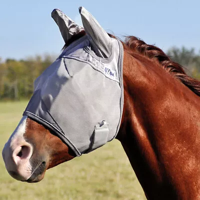 57CE Foal Cashel Crusader Standard Mule Donkey Fly Mask W/ Ears Grey • $34.99