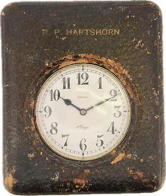Vintage Eterna 15 Jewel Mechanical Travel Clock Swiss Made W Outer Case Runs • $90