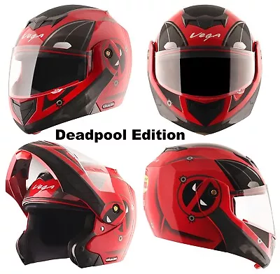 Vega Crux Dx  Marvel Deadpool Edition  Motorcycle Helmet • $80