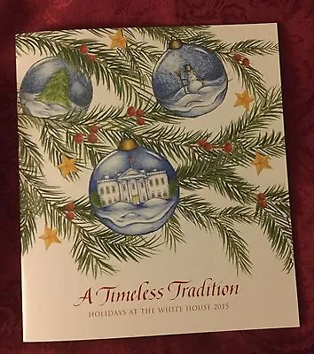 $22.75 • Buy Two Obama Christmas 2015 Holiday White House Tour Books President Signed Book