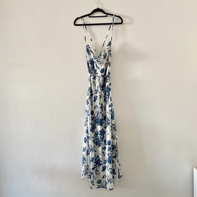 $70 • Buy BRAND NEW Dissh Cosmo Blue Floral Midi Dress Cowl Neck Size 8