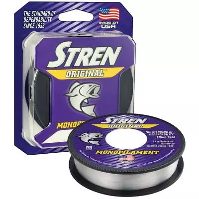 Stren CLEAR/BLUE FL. Original Monofilament Fishing Line Choose Weight! USA Made • $11.99