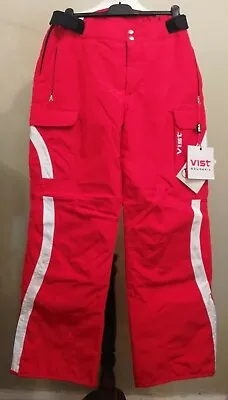 Vist Scuderia S15U065 Gran Risa Free Ride Ski Pants Red Size XL £399 • $119.45