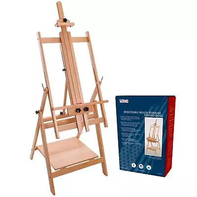 U.S. Art Supply Adjustable H-Frame Multi-Purpose Studio Artist Wooden Easel 88  • $139.99