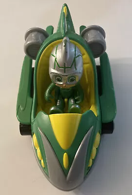 PJ Masks Turbo Blast Racer Green Gecko Vehicle Green Yellow Car Plus Gekko • $4