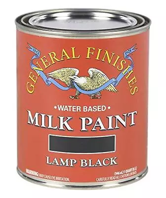 General Finishes Water Based Milk Paint 1 Quart Lamp Black • $68.09