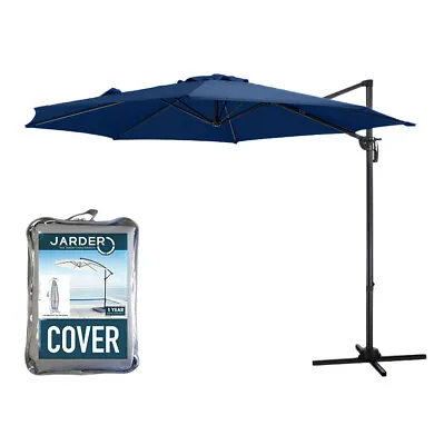 Jarder Milan Parasol Set Cover Hanging Cantilever Umbrella Garden Patio Outdoor • £230.99