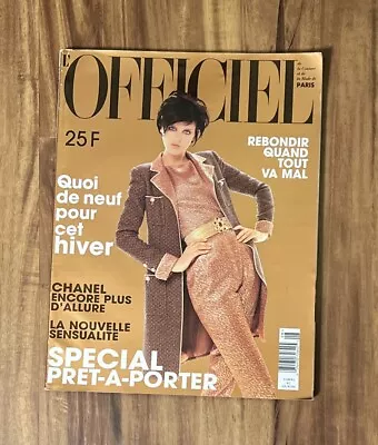 L' Officiel Paris Magazine Stella Tennant Cover 1996 Import La Couture CHANEL  • $29.99
