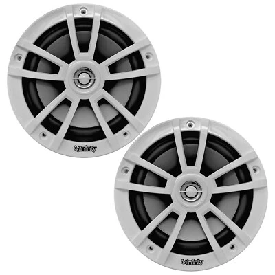 $69.49 • Buy Pair Of Infinity Boat ATV Marine 6.5  High-Performance White Stereo Speakers