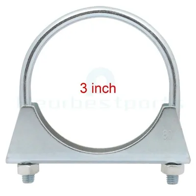 3  U-Bolt Uclamp Muffler Saddle Exhaust Pipe Rod Pipe Clamp • $7.59