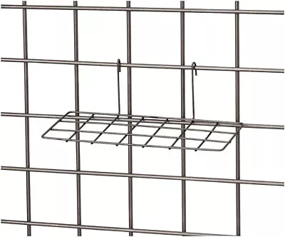 Lot Of 12 Wire Grid Shoe Shelves Raw Steel Shelf 10  X 4” Merchandise Display • $39.95