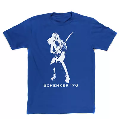 Vintage Michael Schenker Men T-shirt Royal Blue Unisex All Sizes JJ2710 • $22.79