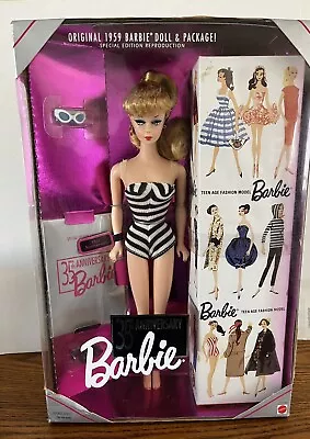 1993 Barbie 35th Anniversary 1959 Reproduction Vintage NIB Damaged Box • $29.99