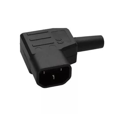 Right Angle Rewireable Iec C14 Plug 3 Pin Male Mains Power Kettle Connector 10a • £6.03