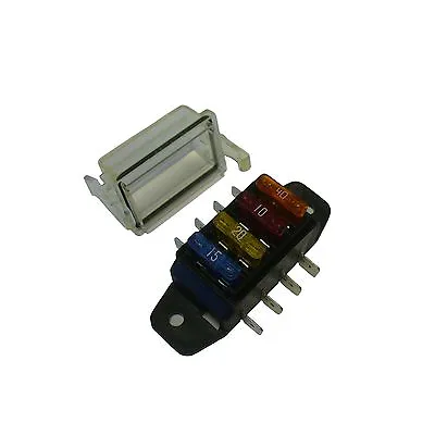 4 Way ATO ATC Blade Fuse Block Holder Side Terminal With Cover Car Truck • $14.99