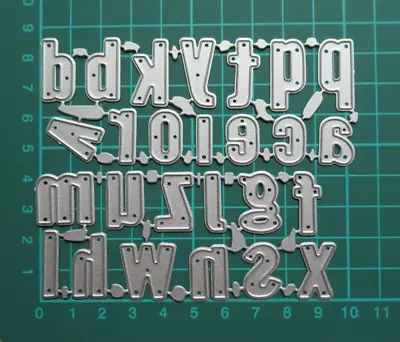 26 Piece Alphabet Metal Die Cutter / Lower Case A - Z Names Card Cutting Dies • £4.25