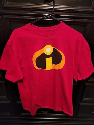 The Incredibles Mr Symbol Superhero Costume Men's CrewNeck Tee T-Shirt Size XL • $12.98