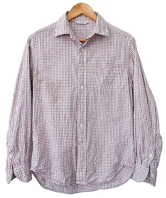 45RPM Forty Five RPM Studio By R 2 Square Red Blue Plaid White Shirt • $114.39