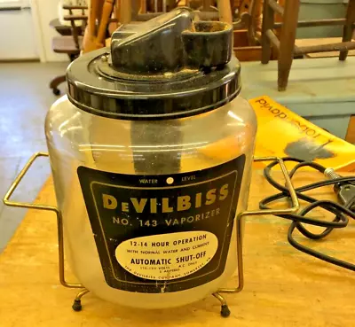 Vintage DeVilbiss No.143 Vaporizer Humidifier Original Box - Parts Or Repair • $29.95