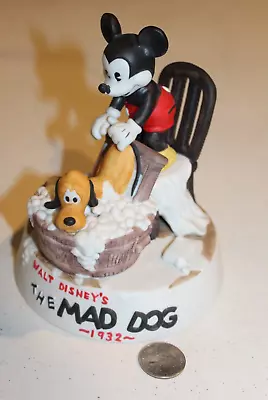 $19.99 • Buy VTG Walt Disneys Mad Dog Porcelain Mickey Mouse 1932 Cartoon Statue Figure #138