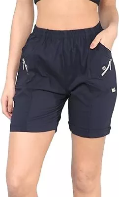 Women's Cherry Berry Capri Shorts Ladies Elasticated Waist Stretchy Summer Pants • £11.99