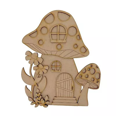 MDF Wooden FAIRY DOOR Decorate Your Own Pixie Hobbit Double Toadstool Door • £5.95