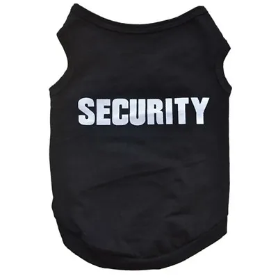 Pet Dog Clothes Dress T-Shirt Security Appeal  Cat Clothes Vest Bow Skirt • $8.99