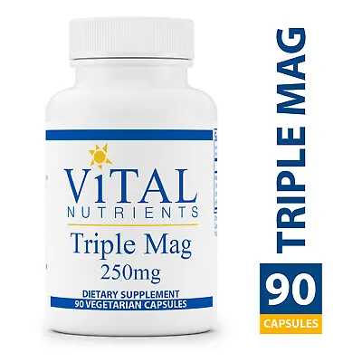 Vital Nutrients - Triple Mag 250 Mg - Magnesium For Enhanced Absorption And Meta • $45.26