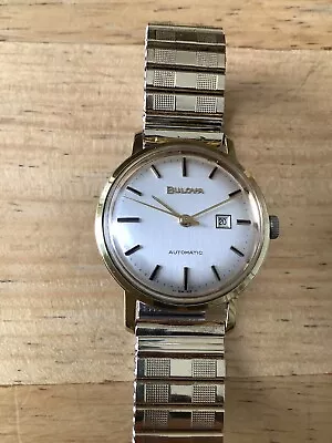 Vintage Bulova Watch Unisex M7 1967 Automatic ETA 2369 Cal 40 Microns Gold Plate • £195