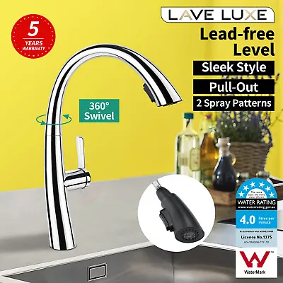 Lave Luxe Pull Out Kitchen Sink Mixer Tap Basin Faucet Swivel Brass Chrome Spout • $109