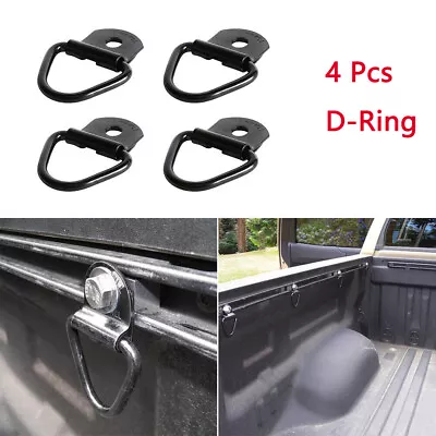 $17.98 • Buy 4X Truck Trailer Boat Tie Down Anchors Stainless Steel D-Ring Bolt Cargo Control