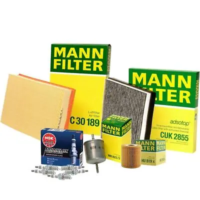 Mann Filters And NGK Spark Plugs Ignition Tune-Up Kit For Volvo S60 V70 XC70 L5 • $106.95