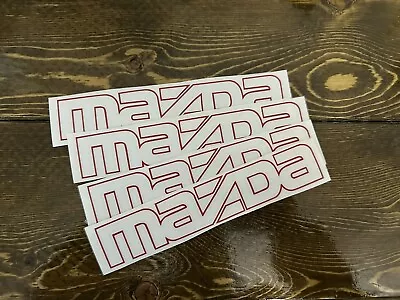 JDM Mazda Zoom Zoom Logo Sticker Vinyl Black Red Or White Decal  7” Color Red • $7